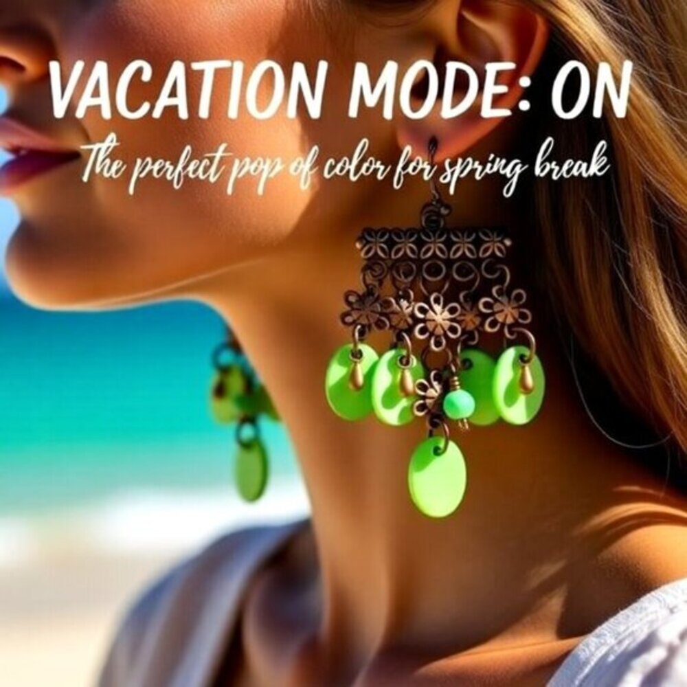 Intricate Boho Floral Chandelier Dangle Earrings! Shell & Copper Forest Magic